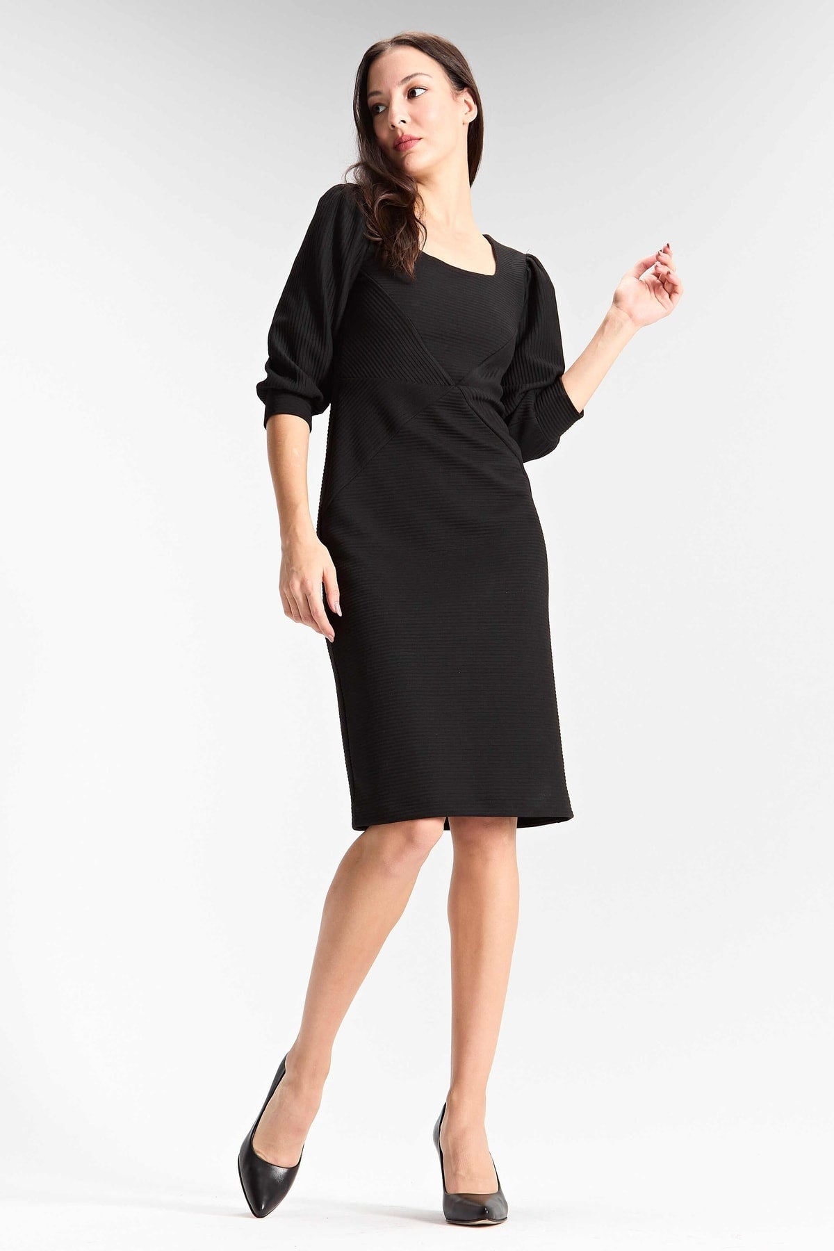 Hakiki Deri Siyah Kadın Stiletto | OBEN AYAKKABI